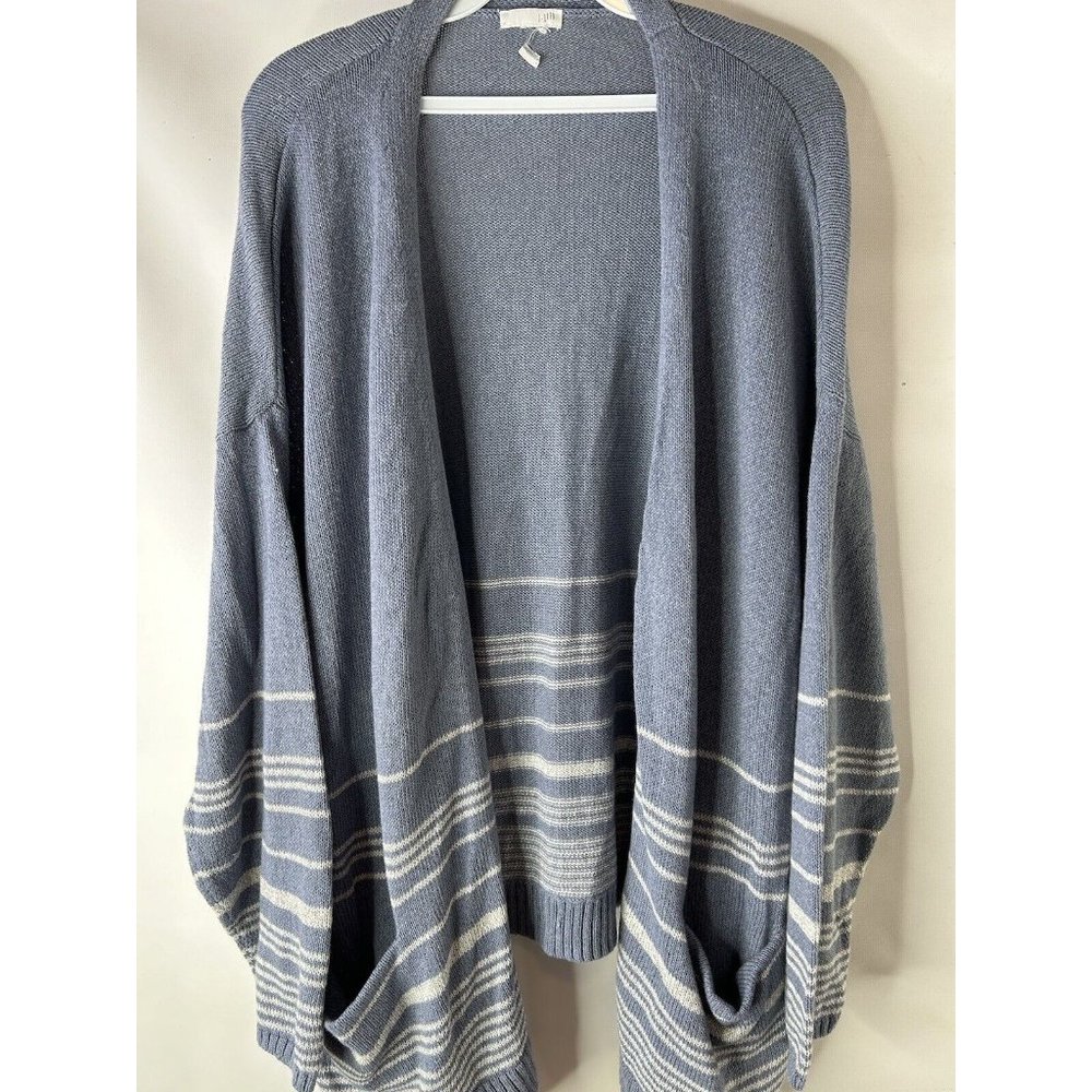 J. Jill Lightweight Color Block Open Cardigan Swe… - image 3